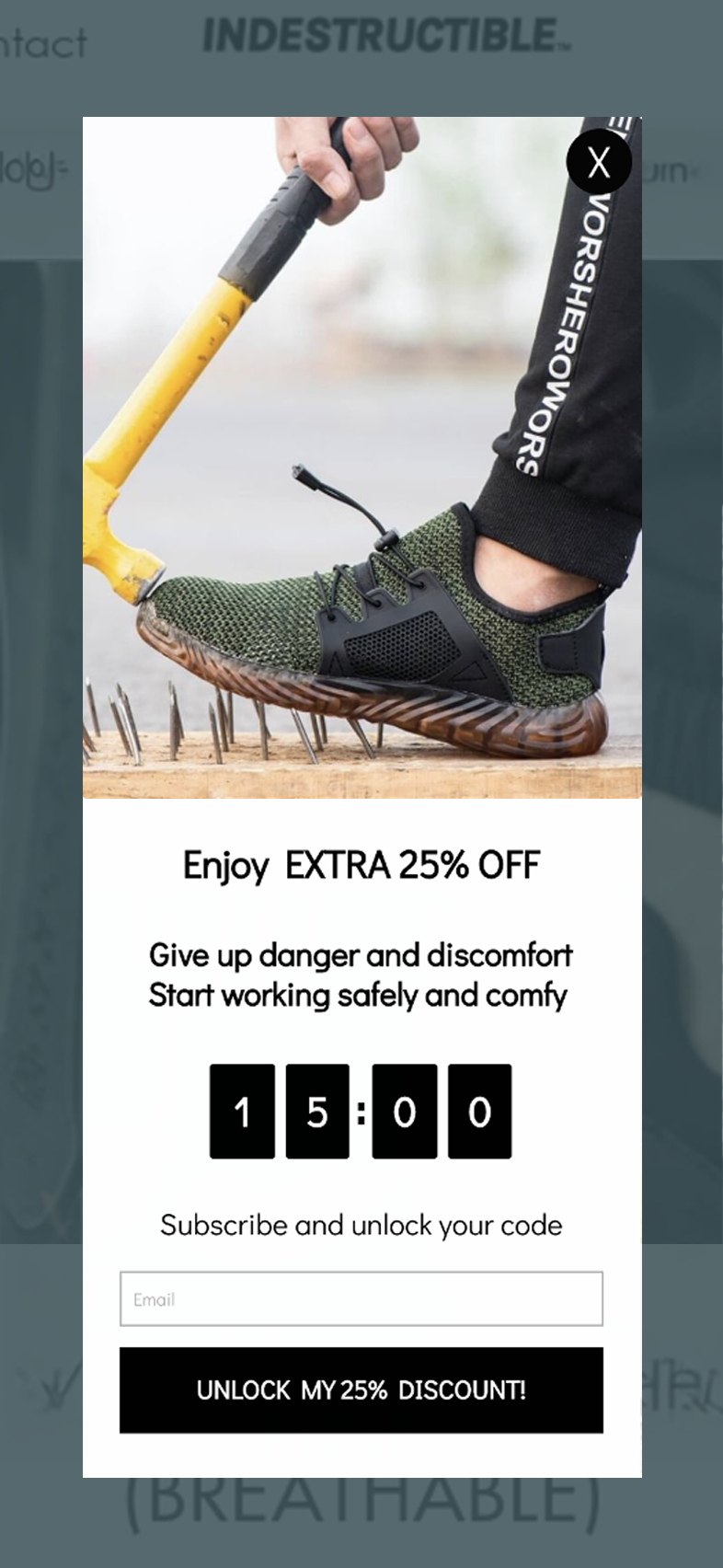 On-site experience preview